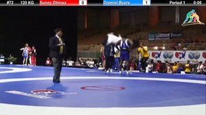 2012 Pan Am: 120 KG GR Quarterfinal: Sunny Dhinsa (CAN) vs. Dremiel Byers (USA)