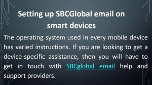 How Do I Setup SBCGlobal Email On A Wireless Device?