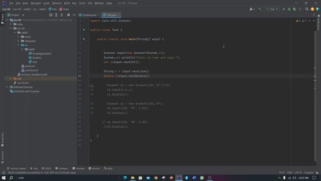 Java Basic Code - Constructor, Method ,This keyword Details & Access from Another Class (English)
