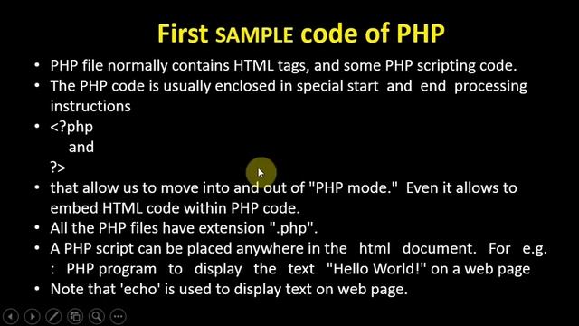 Server Side Scripting Php Lecture-1