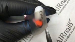 Красивый осенний маникюр аэрографом: зонтик на ногтях пошагово | Уроки аэрографии на ногтях