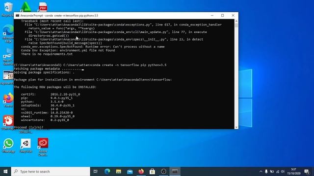 Tutorial Mendownload, Installasi, Konfigurasi Python, Tensorflow dengan menggunakan Anaconda смотреть онлайн