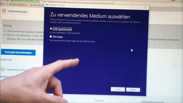 Windows 10 Download ISO Pro+Home von Microsoft mit Tool auf USB Stick kopieren смотреть онлайн