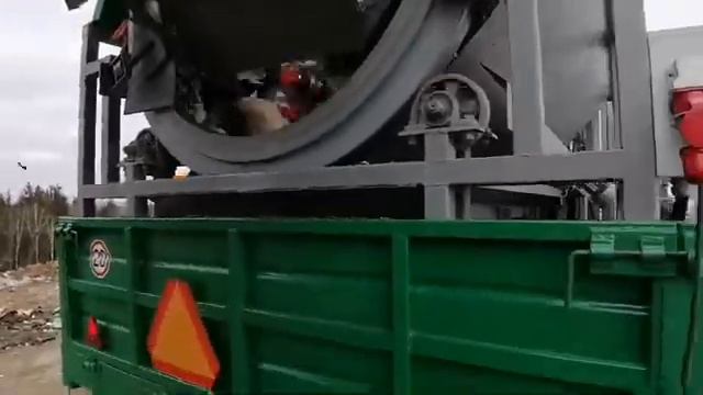 Барабанный сепаратор для опилок, щепы, стружки, мусора. смотреть онлайн