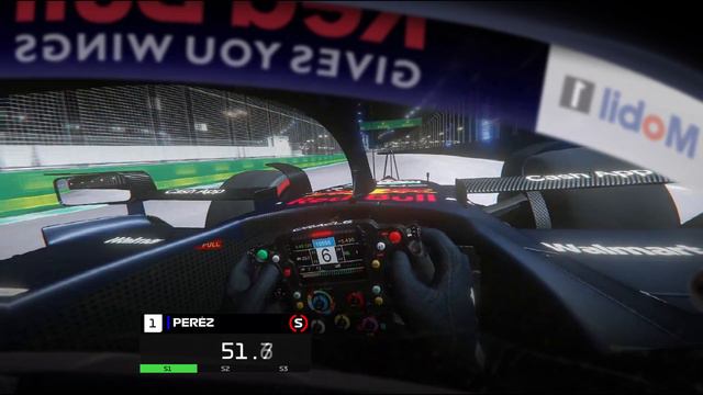 Sergio Pérez's Helmet Cam Pole Lap | 2022 Saudi Arabian Grand Prix | Assetto Corsa смотреть онлайн