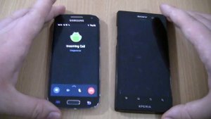 WhatsApp Incoming call & Outgoing call at the Same Time Samsung Galaxy S4 Mini + Sony Xperia Ion