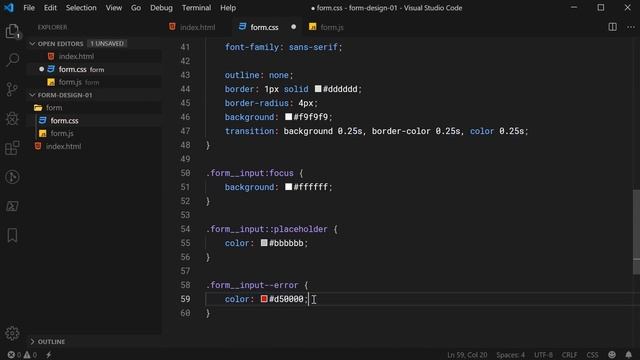 Styling HTML Forms With CSS - Web Design/UX Tutorial