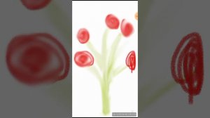 Рисуем цветы в приложения Набросок в двух вариантах.