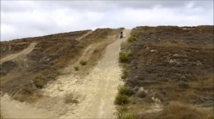 Yamaha tricker xg 250 cc . Motorbike trial and trail. Slow ride in Miranda de Ebro , Burgos, Spain