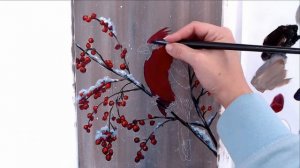 Painting a Cardinal In Acrylics