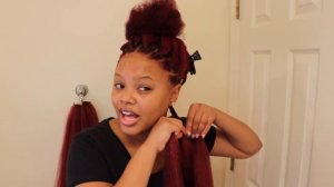 I Did Red Box Braids For The First Time.. | Naturally Sunny