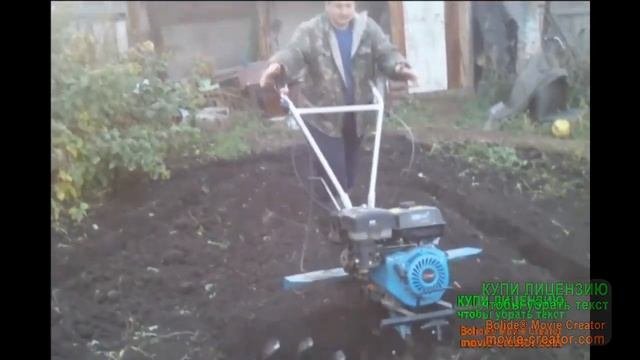 Мотоблок пашет сам!!!Осенняя вспашка мотоблоком Prorab GT 743 SK 