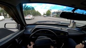 Лютые шашки по городу на ВАЗ 2115