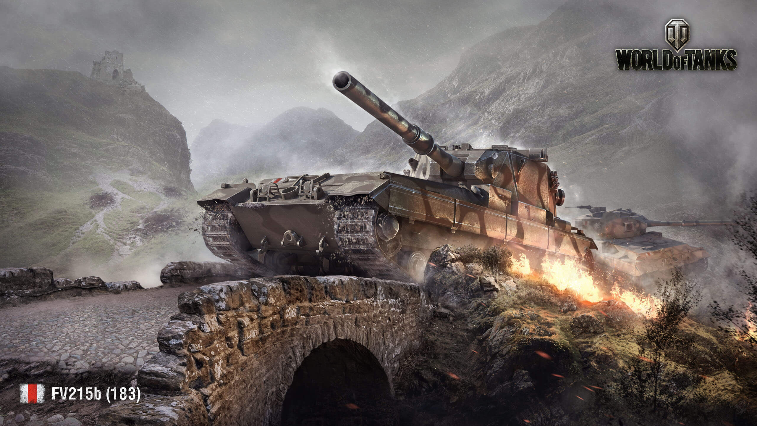 FV215b (183) — 10078 Урона — World of Tanks