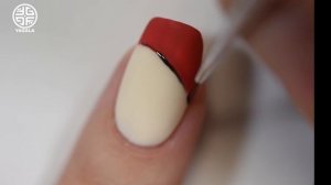 Red and Gold Nails / Дизайн ногтей с втиркой