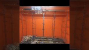 Полки в гараже из кабельных стоек