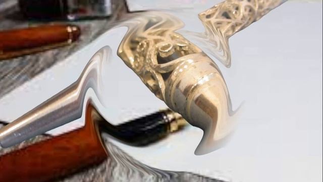 Ручка из латуни с серебрением ОРНАМЕНТ смотреть онлайн