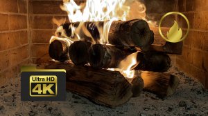 Гармония Огня: сеанс релаксации у уличного камина в 4K