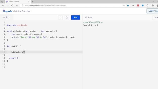 #15  C Functions | C Programming for Beginners
