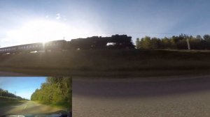 Паровоз в Куженкино с поездом "Селигер" сообщением Осташков - Бологое