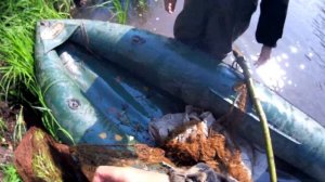 Рыбалка на таёжной речке бреднем