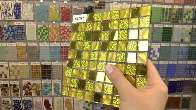 Зеркальная золотая мозаика для декоративной отделки