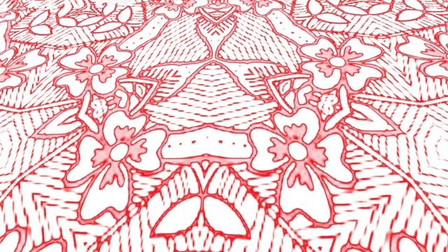 Batik animation with changing red colors on pattern 013 | Background animation No Copyright смотреть онлайн