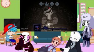 FNF react Friday Night Funkin' Vs Horror Sans FULL WEEK | Midnight Hunger (Undertale/Ft Horror Sans