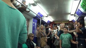 4k || НА ПОЕЗДЕ С ИСКУССТВОМ ПО ПУТИ ДО "КРАСНОПРЕСНЕНСКОЙ" ОТ СТАНЦИИ "БЕЛОРУССКАЯ"
