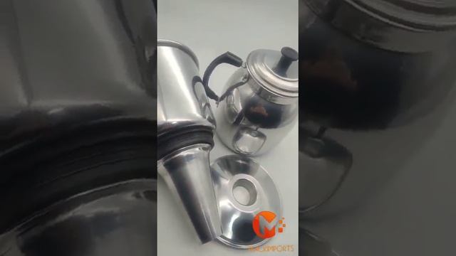 Cafeteira Aluminio Extra Forte Cafeteira Manual Prata