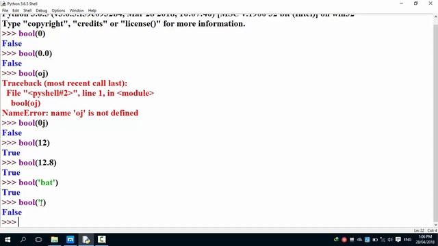 Polytechnique Python   বাংলা  Tutorial  Chapter  5 operator  boolOperator part 10