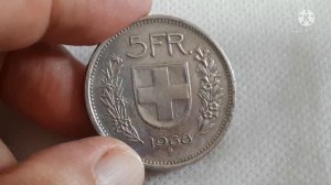 5 Fr Switzerland Coin 1968 / Value