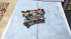 41. Готовая работа Осенний Autumn Quakers Rosewood Manor , Arezzo Mirabilia отчёт Вышивка Крестиком