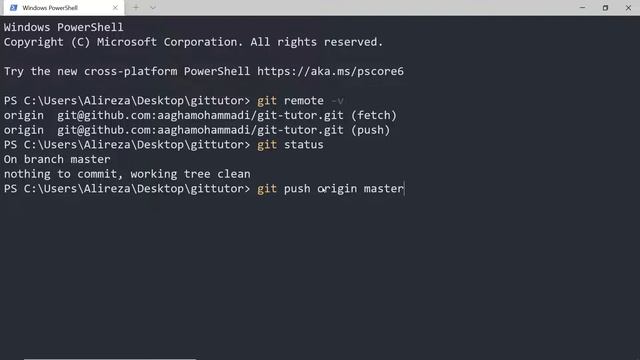 دوره آموزشی گیت | دستور git push | جلسه سیزده смотреть онлайн