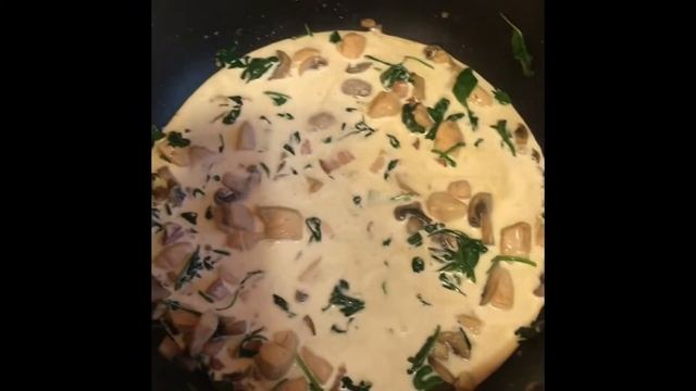 Паста Альфредо / ЭТОТ РЕЦЕПТ СВОДИТ С УМА /  Альфредо с Грибами,Курицей,Беконом и Шпинатом/