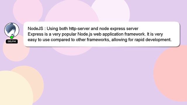 NodeJS : Using both http-server and node express server смотреть онлайн