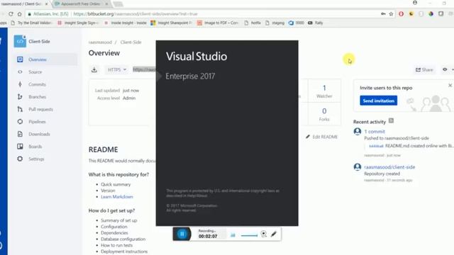 Setting Up Git Repository in Bit Bucket смотреть онлайн
