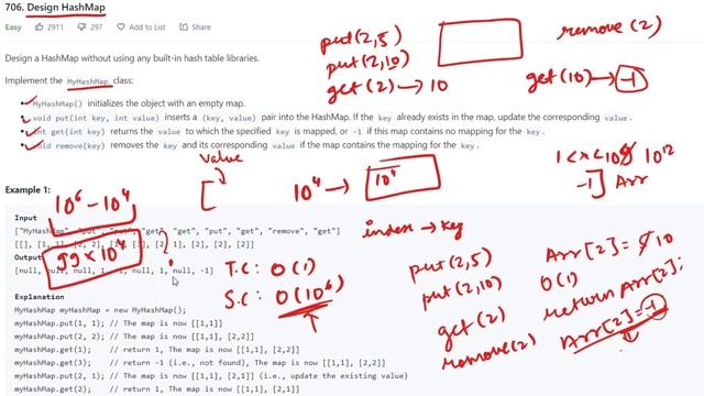 706. Design HashMap | Leetcode Daily Challenge | 2 Solution using vector and hashing both смотреть онлайн