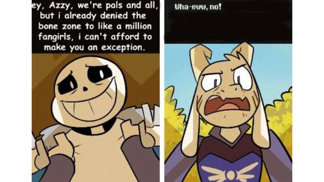 Sans explains the shortcuts to Asriel - Undertale Comic Dub смотреть онлайн