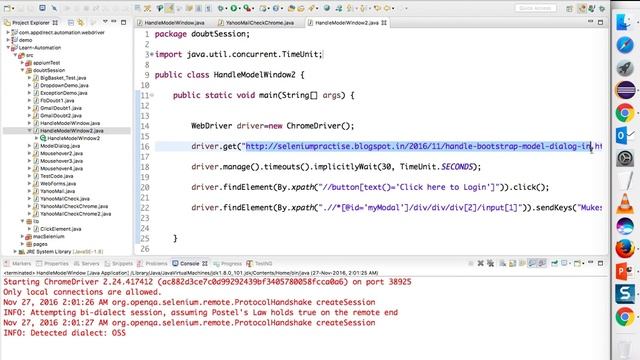 How to Handle BootStrap Login or Popup window in Selenium Webdriver