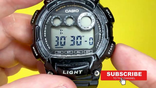 #CASIO W-735H Vibrating Watch - How to set the Time, Date, Alarm, Stopwatch, Countdown and Dual Tim смотреть онлайн