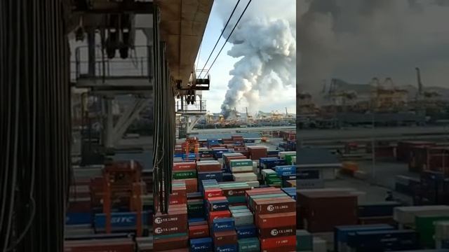 Explosion on ship at Laem Chabang port