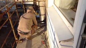 Усиление балконной плиты .