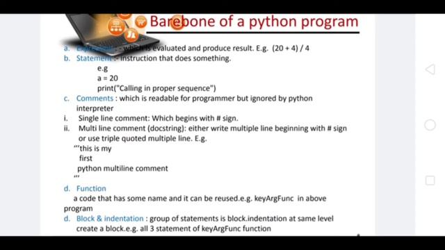 11th - Computer Science - 30.07.20 - Barebones of Python program