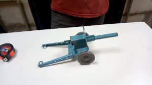 игрушка СССР. пушка железная стреляющая