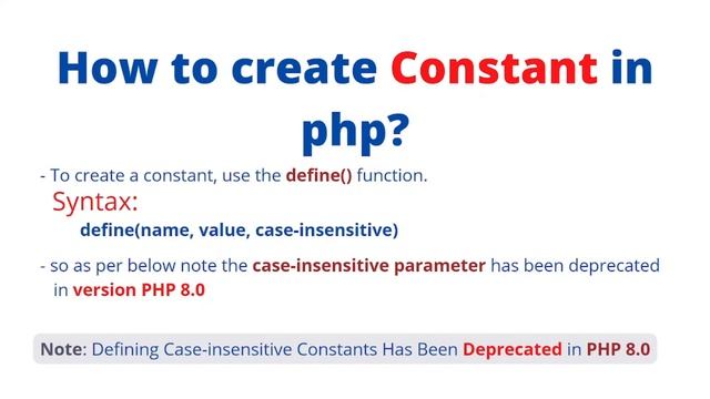 PHP Tutorial For Beginners In Odia | PART-25 | CONSTANT IN PHP | PHP IN ODIA