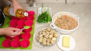Куриные маффины с шампиньонами и сыром