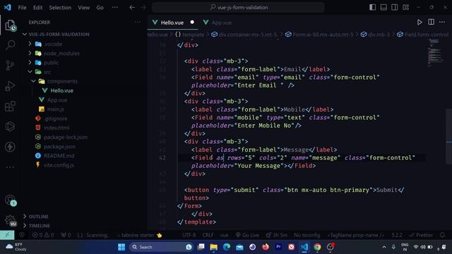 #19 Form Validation Vue js | #vue js Project | #frontend  #webdevelopment