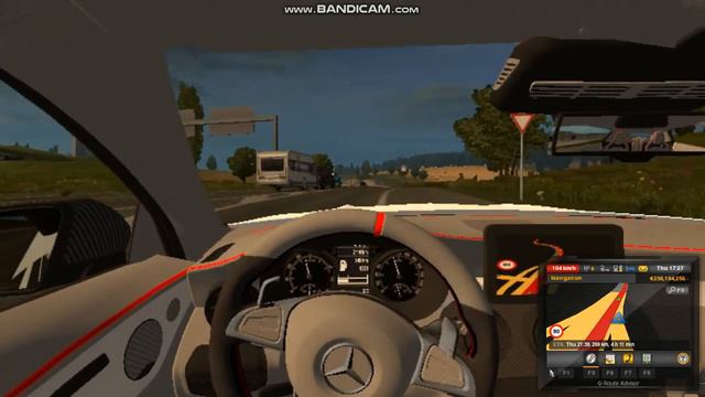 ETS 2!!! Mercedes Benz C 63 Coupe !!(200km/h) смотреть онлайн