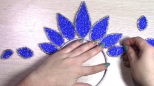 ???Так просто! ???Корона - кокошник из глитерного фоамирана @Konfetti